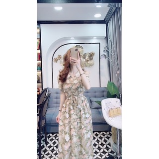 Váy hoa cổ ren