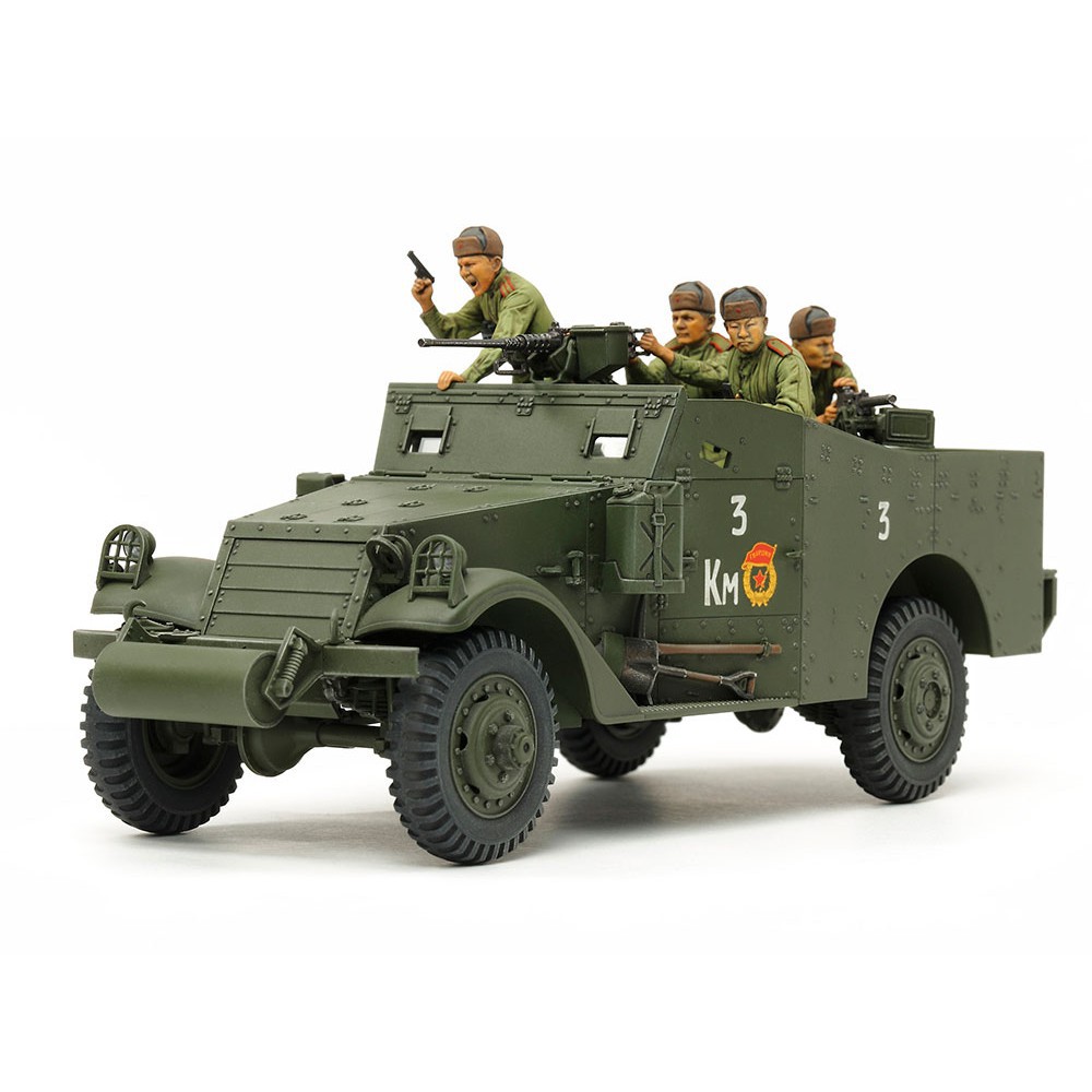 Mô hình lắp ráp quân sự 1/35 SCALE M3A1 SCOUT CAR 35363 Tamiya - GDC