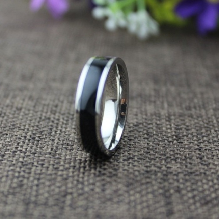 Nhẫn Nam Thời Trang Astaaccessories Màu Bạc Đẹp Cao Cấp Chất Liệu Titan Không Gỉ - Nhẫn Proxy Ring