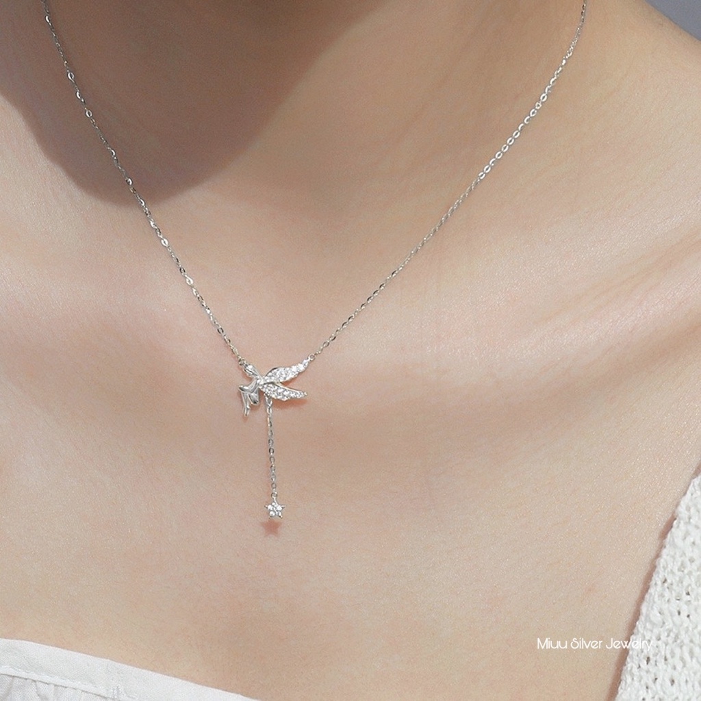 Dây chuyền bạc Miuu Silver, vòng cổ nữ thiên thần và ngôi sao