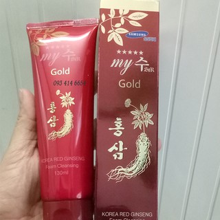 Sữa rửa mặt trắng da làm mờ vết thâm sâm đỏ my gold gingseng