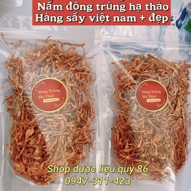 50G Nấm Đông Trùng Hạ Thảo Sấy Vip  - Loại đẹp
