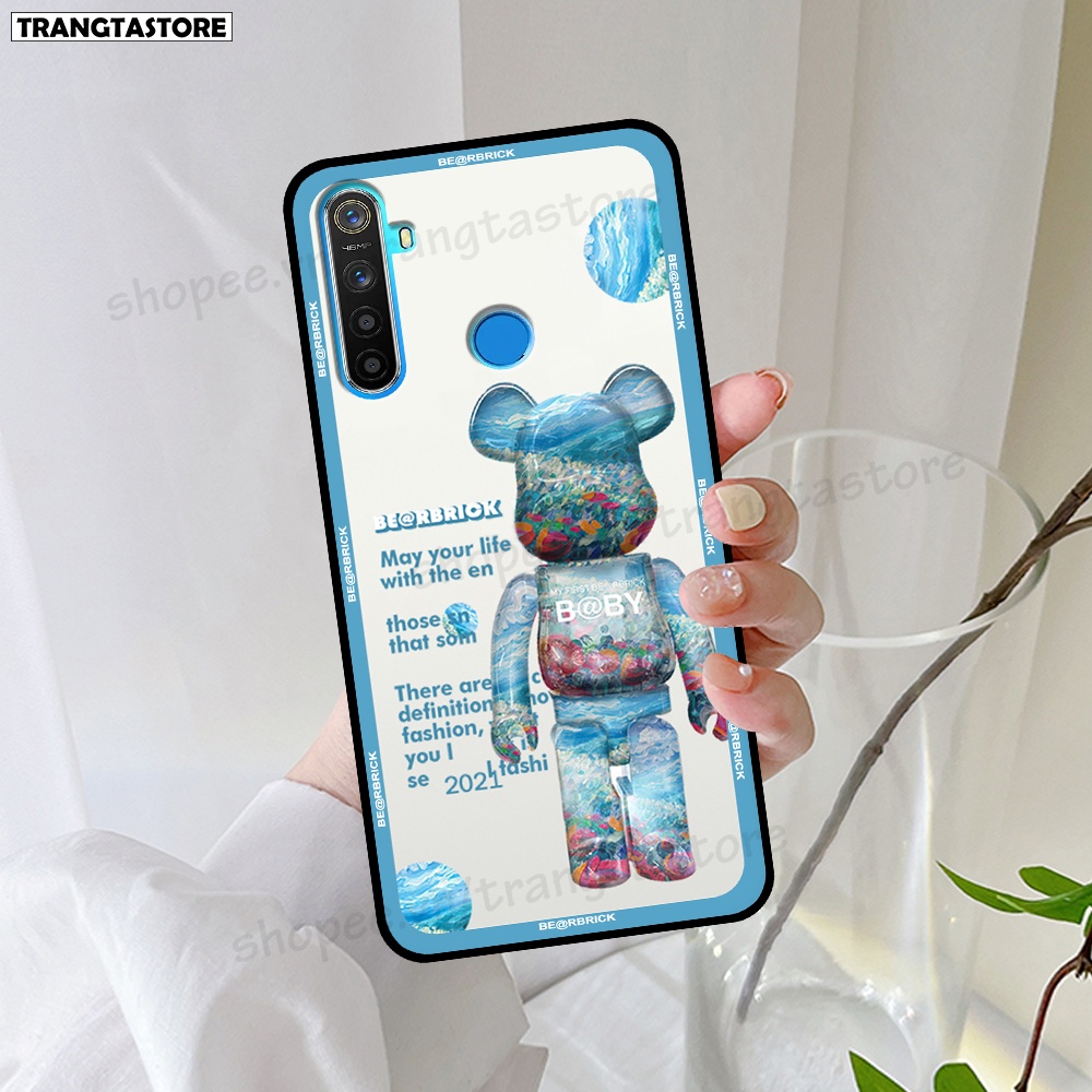 Ốp Realme 5 / 5i / 5 Pro / C3 in hình gấu Bearbrick,Mountain,xanh,đen,đỏ giá rẻ