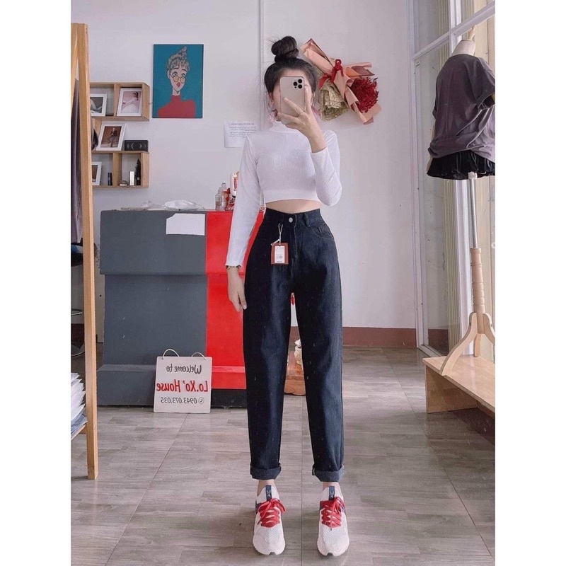 (Freeship - Xanh nhạt) Quần BAGGY Jean nữ mẫu mới thời trang cao cấp TQ Jean