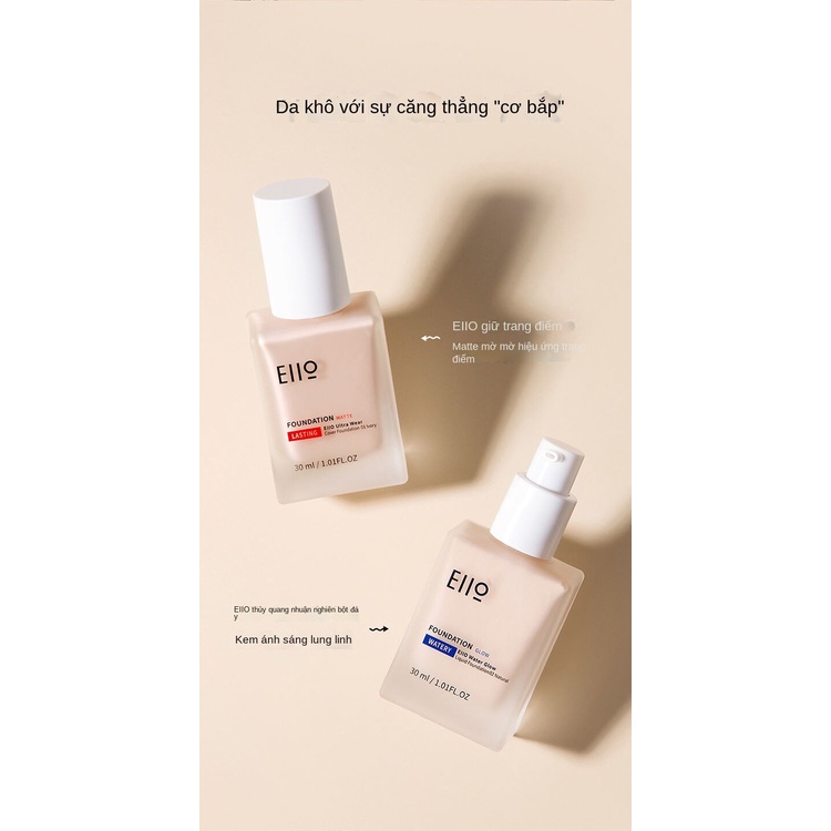 kem nền lỏng eiio Trang điểm lâu trôi Không thấm nước Không nhìn thấy lỗ chân lông Làm đều màu da Kiểm soát dầu Pha trộn tự nhiên | BigBuy360 - bigbuy360.vn