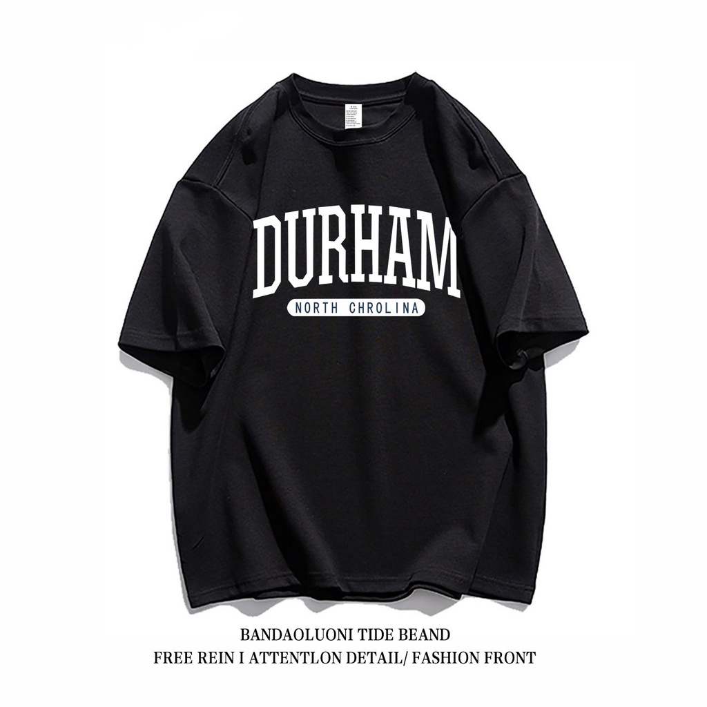 Áo Thun Cotton Tay Ngắn Dáng Rộng In Chữ Phong Cách Retro Mỹ Dành Cho Cặp Đôi