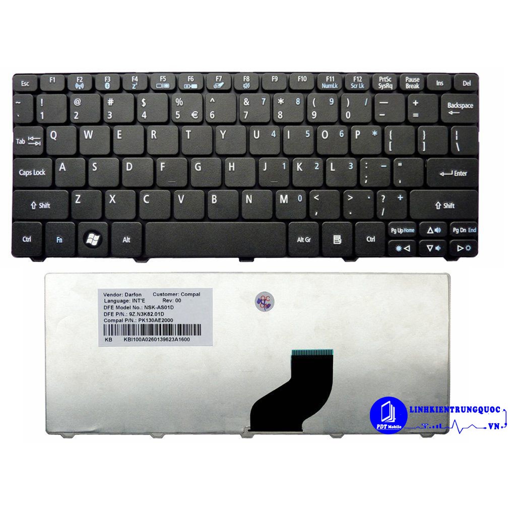 Bàn Phím Laptop Acer 4710 ĐEN
