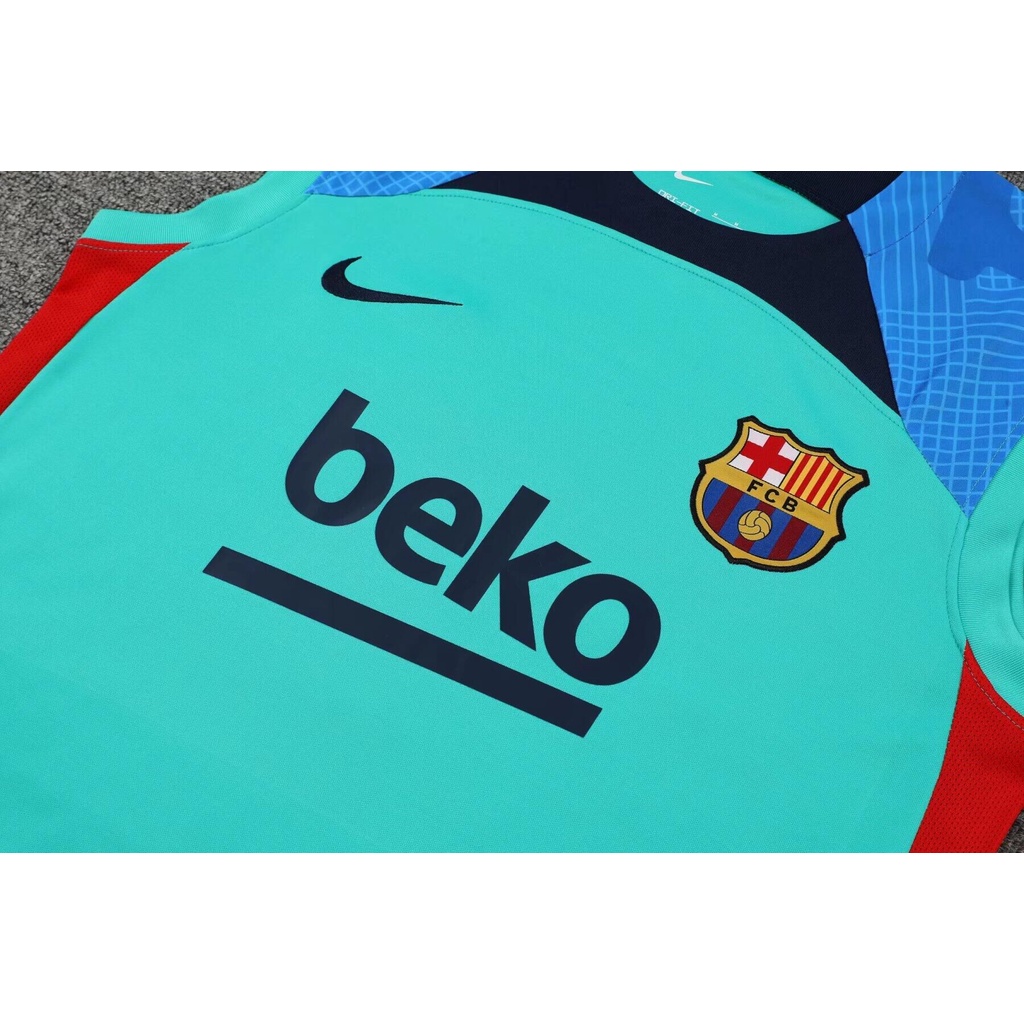 Set Quần Áo Thể Thao Bóng Đá Đội Tuyển Barcelona s-2xl * 22-23