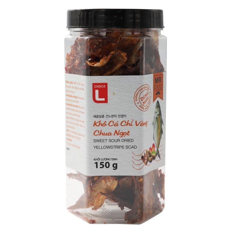 Khô mực cháy tỏi/ cá bống cắt sợi Choice L 100g/150g