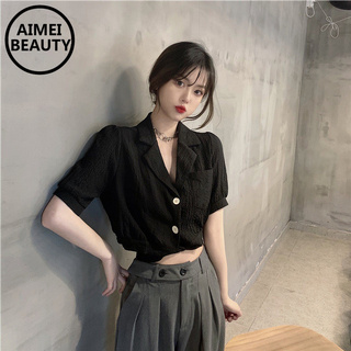 Áo Sơ Mi Thắt Dây Eo Phong Cách Hàn Quốc Xinh Xắn Cho Nữ