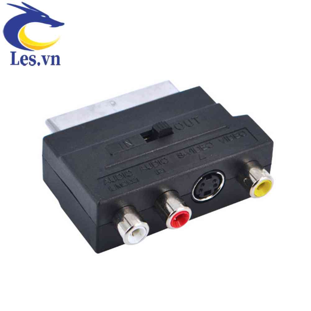 Bộ ChuyểN ĐổI Âm Thanh / Video AV S-Video Từ ĐầU CắM 21Pin SCART Sang Lỗ Cắ