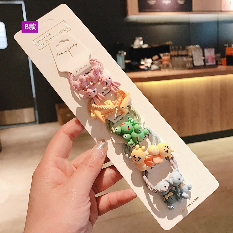 Dây buộc tóc cao su phong cách Hàn Quốc đáng yêu cho bé gái