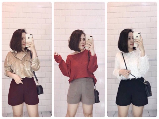 Quần short dạ Top*shop