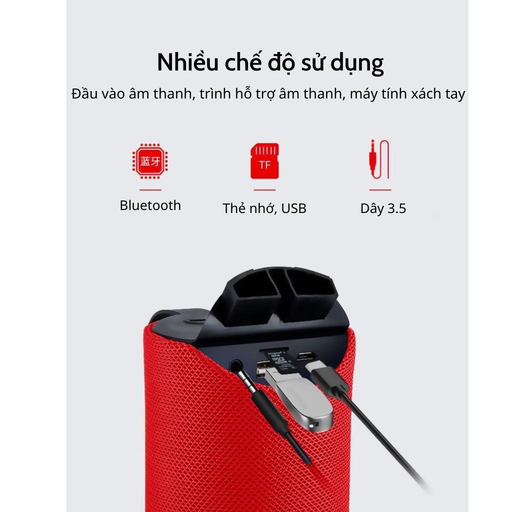 Loa bluetooth mini MINPRO CHARGE 311 không dây giá rẻ nghe nhạc bass mạnh có mic