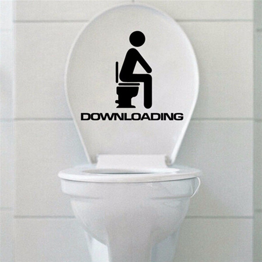 Đề can dán toilet độc đáo