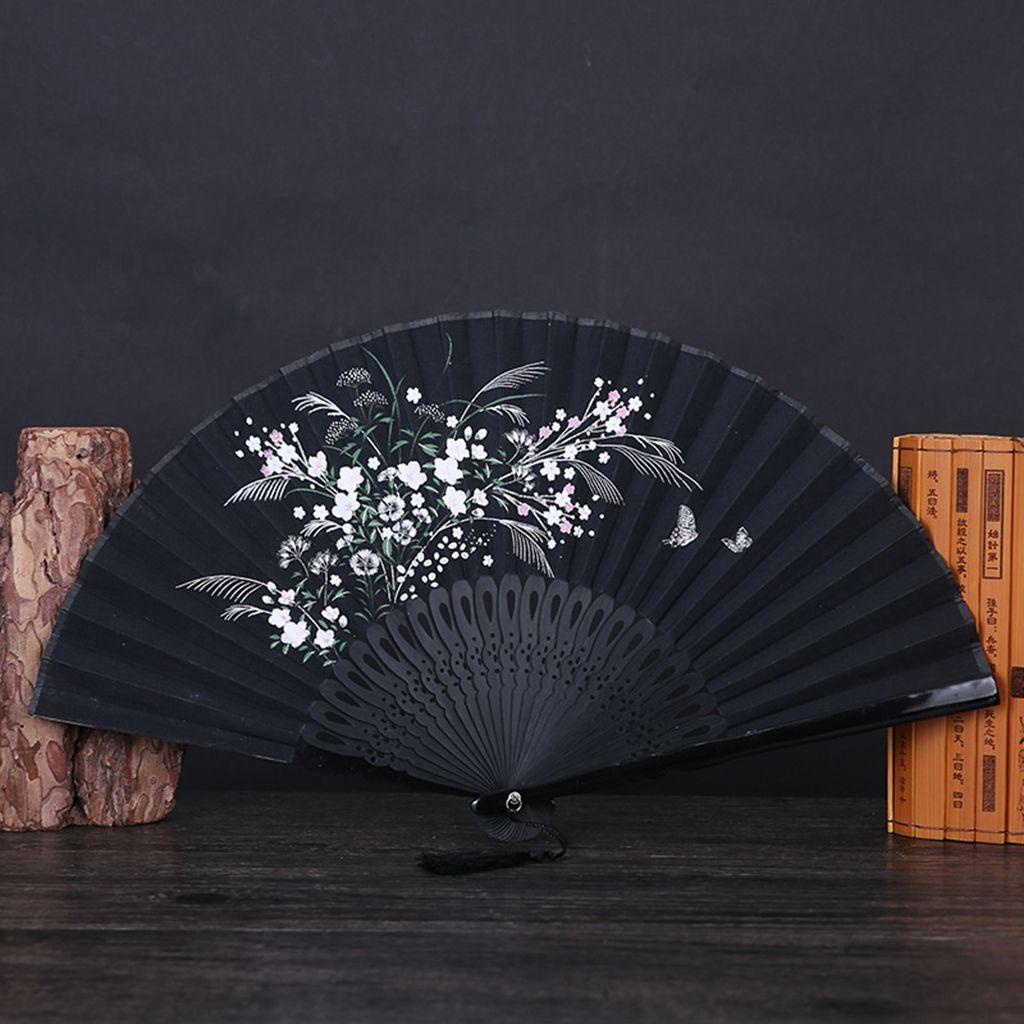 Quạt Xếp Bằng Gỗ Tre Phong Cách Trung Hoa Cổ Điển