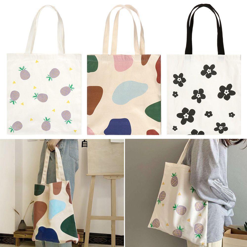 ✣Hs✣ Túi Xách Canvas Kiểu Dáng Đơn Giản Phong Cách Nhật Bản