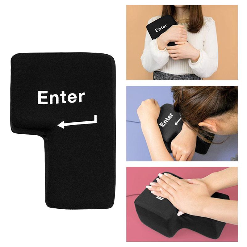 Gối xả stress hình nút Enter dễ thương