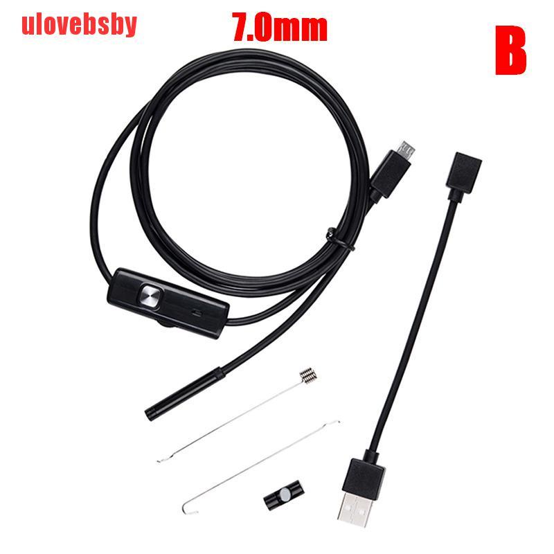 [ulovebsby]Mini Endoscope Camera 7mm/5.5mm USB Camera for Android Inspection Borescope