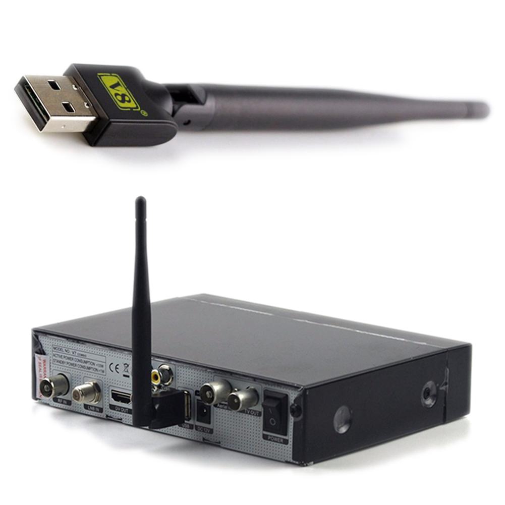 Thiết bị chuyển đổi ăng ten TV thường thành smart TV Freesat V8 USB 150Mbps