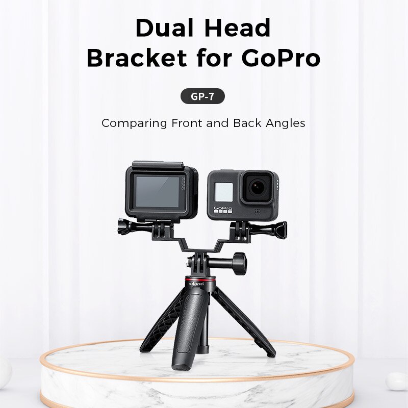 ULANZI GP-7 - HÀNG CHÍNH HÃNG - Giá đỡ kép dành cho GoPro 8/7/6/5 hoặc DJI OSMO