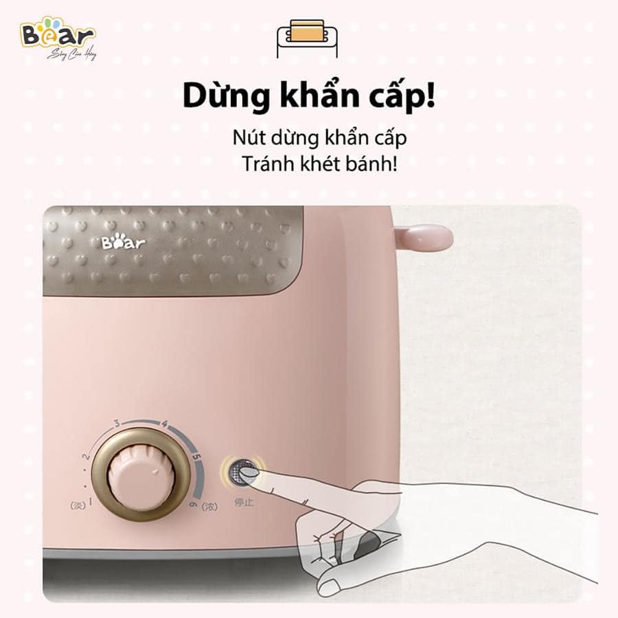 [CHÍNH HÃNG BẢO HÀNH 18 THÁNG] Máy nướng bánh mì Bear DSL-601