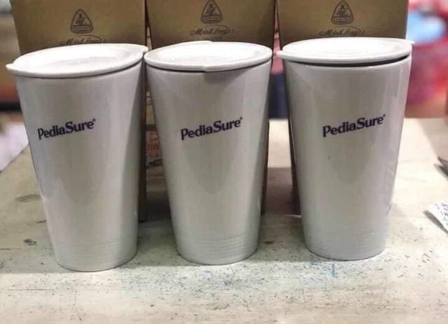 Ly sứ có nắp Minh Long hàng KM Pediasure