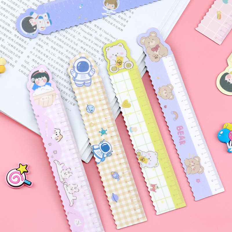 Thước dẻo 2 dòng kẻ hoạt hình v2