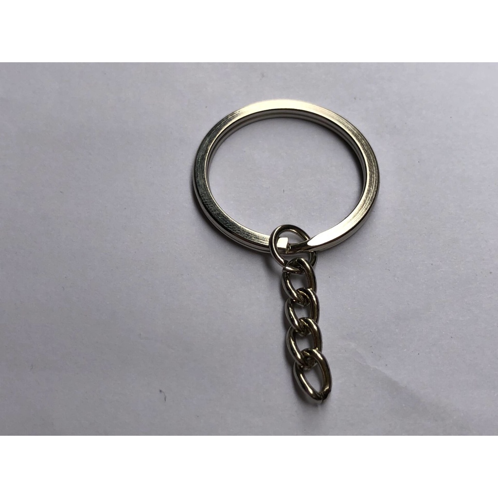 Bộ 10 Móc Khóa Bằng Sắt Móc Khóa Sắt Vòng Đôi Đơn Giản