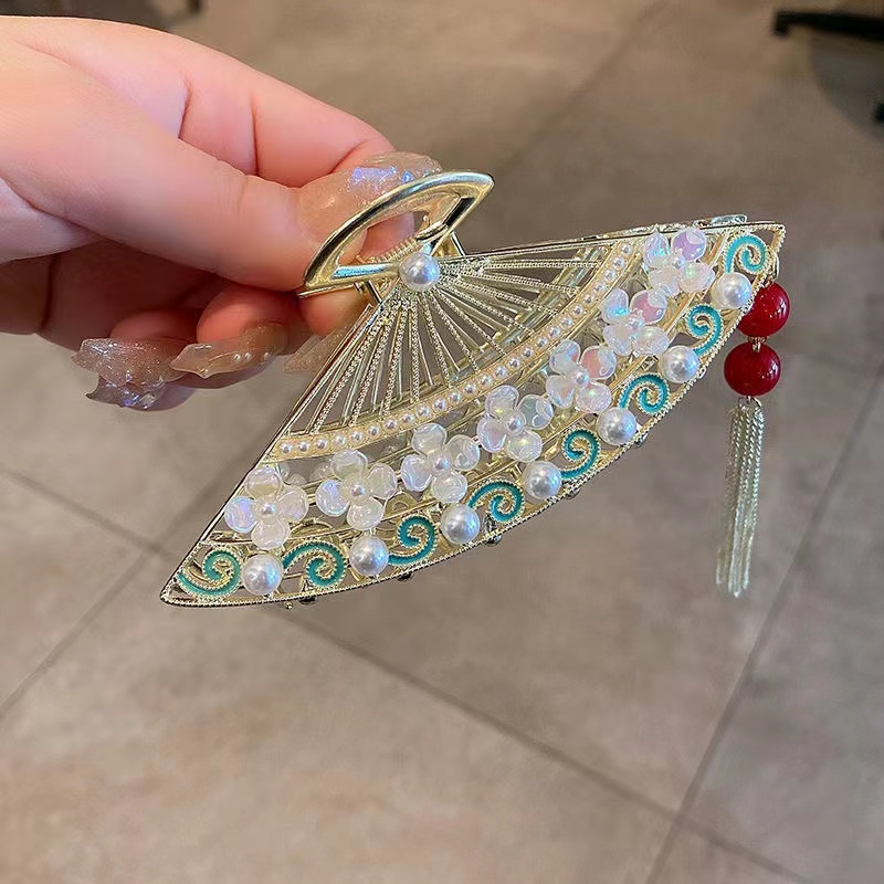 Kẹp Tóc Cỡ Lớn Thiết Kế Đơn Giản Thời Trang Mùa Hè Phong Cách Trung Hoa