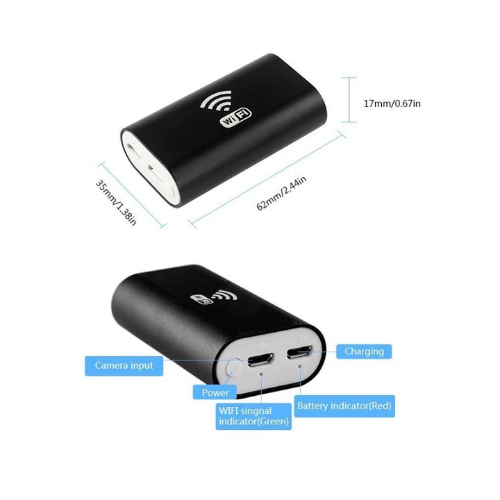 Camera Nội Soi Dài 1M - Camera Nội Soi chống nước cho điện thoại LED HD Wifi Endoscope.