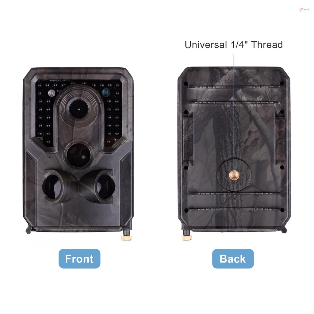 Camera hành trình Andoer Wildlife FHD 1080P 120 góc rộng 0.8s IR IP54 32GB chống thấm nước với tầm nhìn ban đêm tốt 1/4 giao diện
 | BigBuy360 - bigbuy360.vn