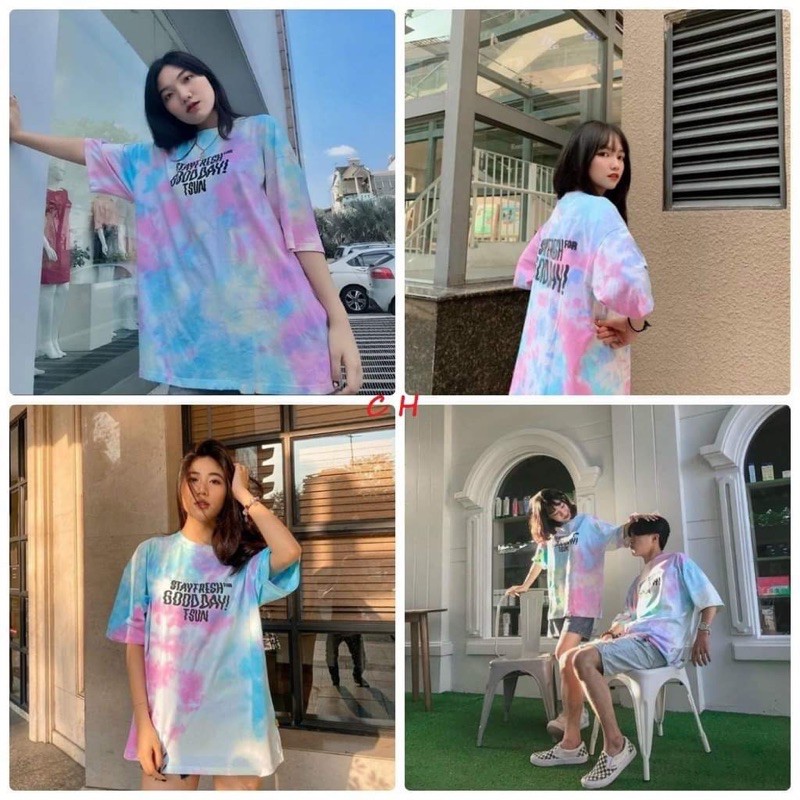 Áo phông loang good day in 2 mặt fom unisex COM955