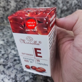 Date 3 2024 viên uống vitamin e mirrolla 400mg hộp 30 viên của nga làm - ảnh sản phẩm 4