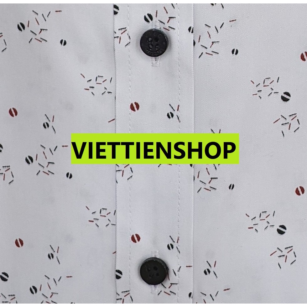 ÁO SƠ MI VIỆT TIẾN DÀI TAY VẢI TRE HOA VĂN