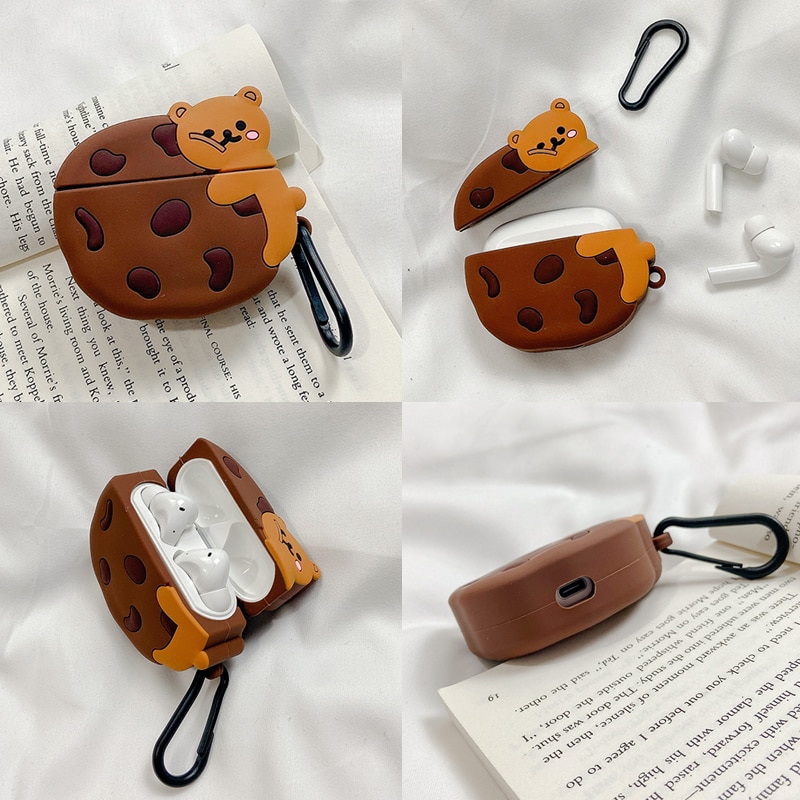 Vỏ đựng bảo vệ hộp sạc thích hợp cho tai nghe Airpods 1 / 2 hình con rồng 3d ngộ nghĩnh bằng silicone
