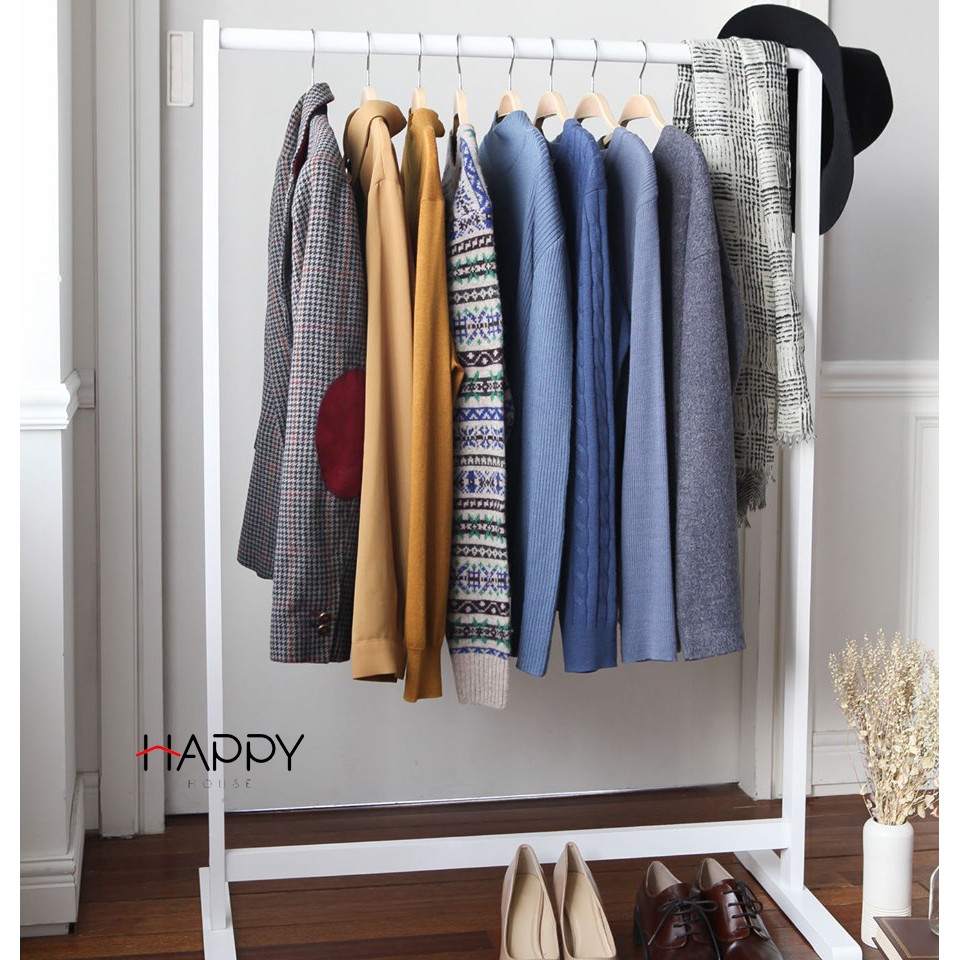 [ KHUYÊN DÙNG] SÀO TREO QUẦN ÁO GỖ THÔNG ĐA NĂNG HÀN QUỐC - SINGLE HANGER (Size 86)-NATURAL | BigBuy360 - bigbuy360.vn