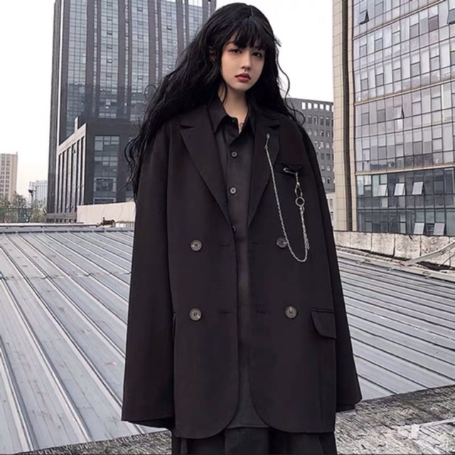 [ SẴN M ] áo blazer cực ngầu chất unisex hàn quốc | BigBuy360 - bigbuy360.vn