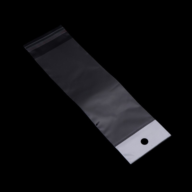 SEL 100Pcs/Set Plastic Packing Bag Transparent Self Adhesive OPP Jewelry Seal 5x18cm