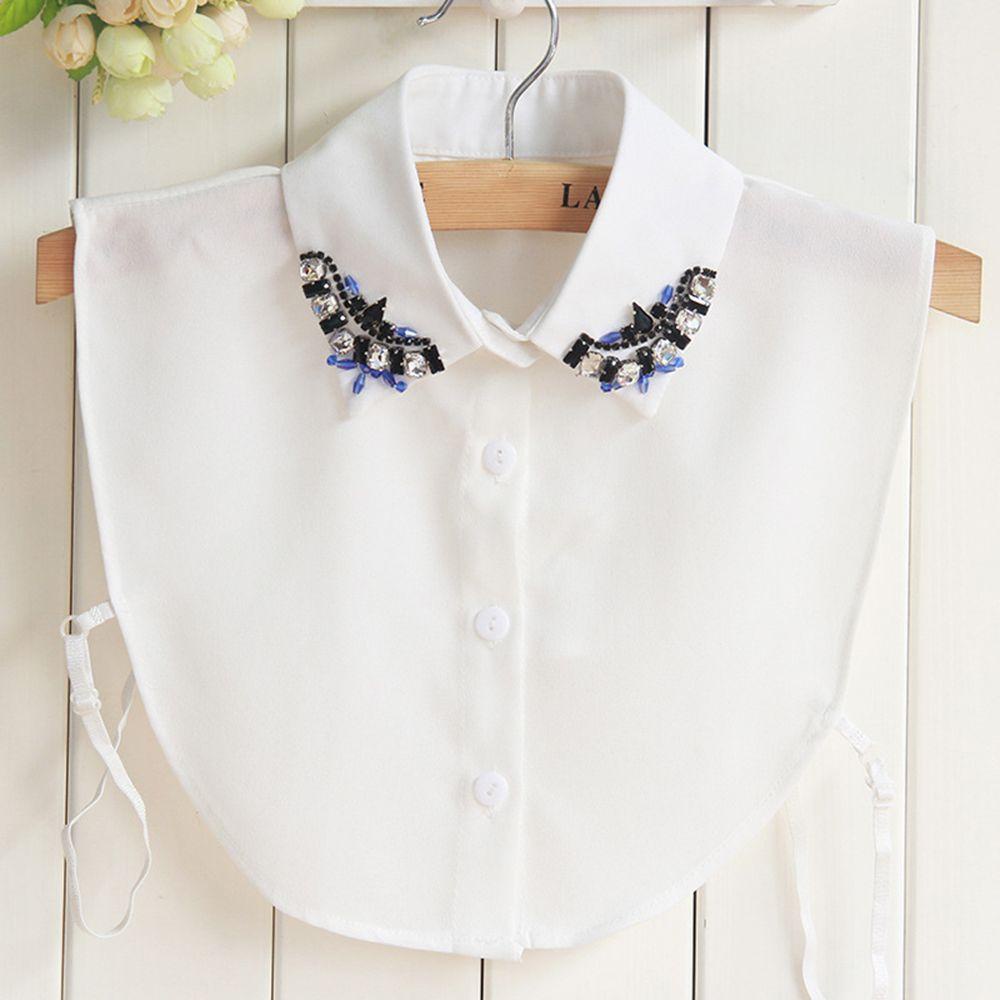 Cổ Áo Rời Phối Ren Rỗng Phong Cách Vintage Mới