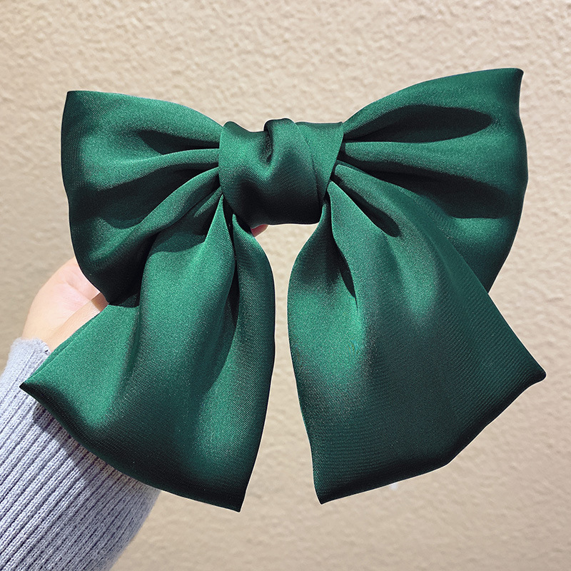 Kẹp tóc đính nơ lớn phong cách Hàn Quốc xinh xắn cho nữ