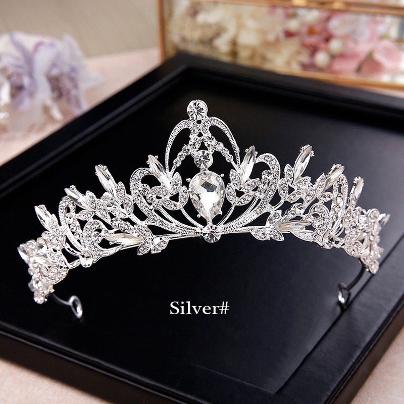 Vương miện cài tóc đính đá pha lê sang trọng cho đám cưới/ tốt nghiệp