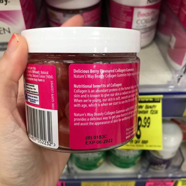 KẸO DẺO BỔ SUNG COLLAGEN NATURE’S WAY BEAUTY COLLAGEN GUMMIES
