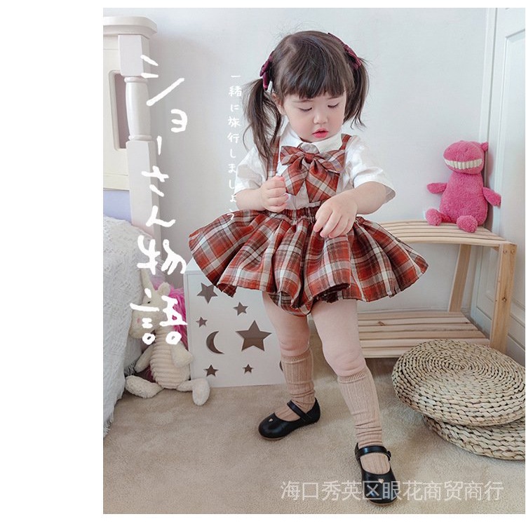 Chân Váy Ngắn Phong Cách Preppy Dành Cho Bé Gái Học Sinh 2021