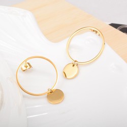 Bông Tai Hình Tròn Titan Ko Đen Cao Cấp TT 2117 - TT 2117