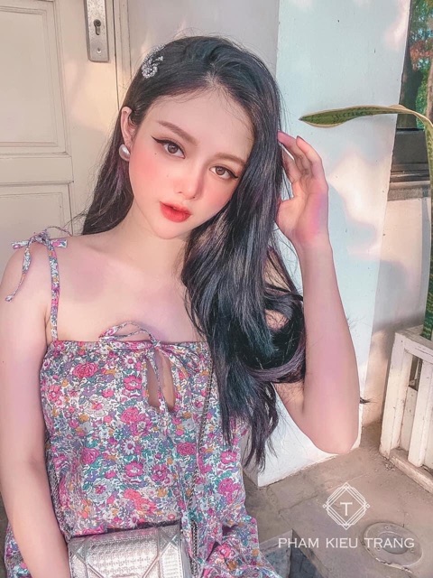 ‼️❤️váy 2 dây hoa nhí maxi ‼️❤️