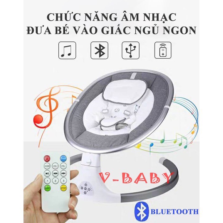 Nôi Điện Tự Động VBABY F1 Và F1S (Mẫu Mới 2021)