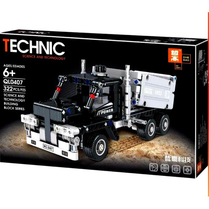 Đồ chơi Xếp Hình Technic Lego Siêu Xe Bán Tải Hạng Nặng No.QL0407/322pcs