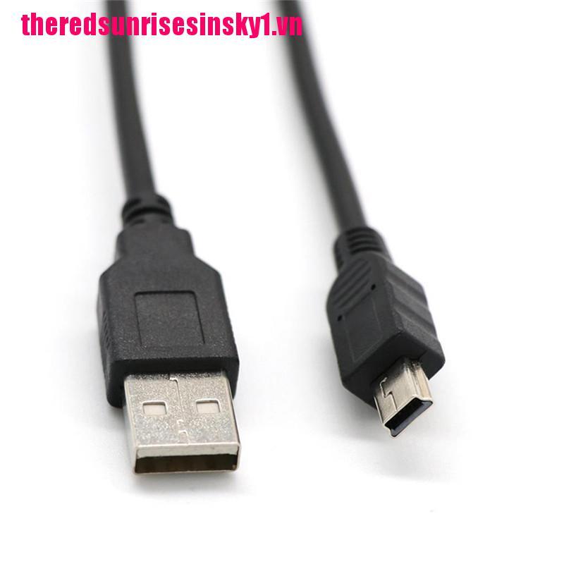 (3C) Dây Cáp 1.8m Usb 2.0 Đen 5-pin Cho Tay Cầm Chơi Game Ps3