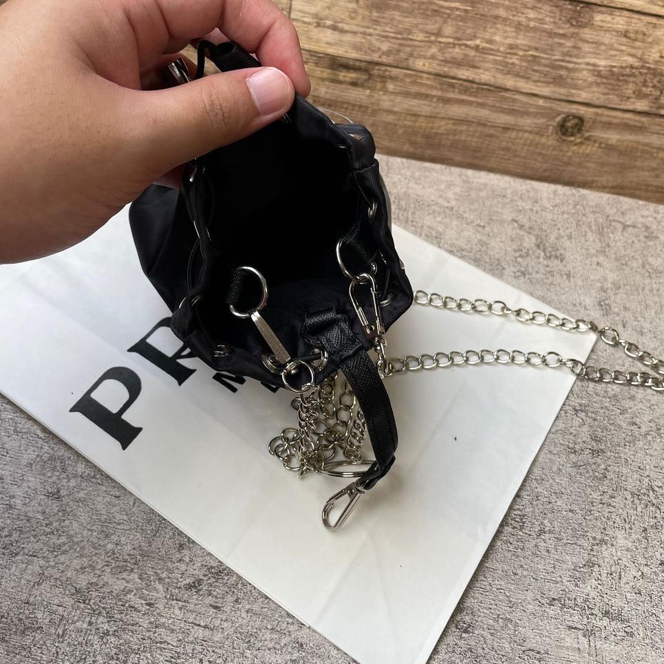 (Hàng Có Sẵn) Túi Xách Da Pu Mini Cầm Tay Prada Cleo 4803